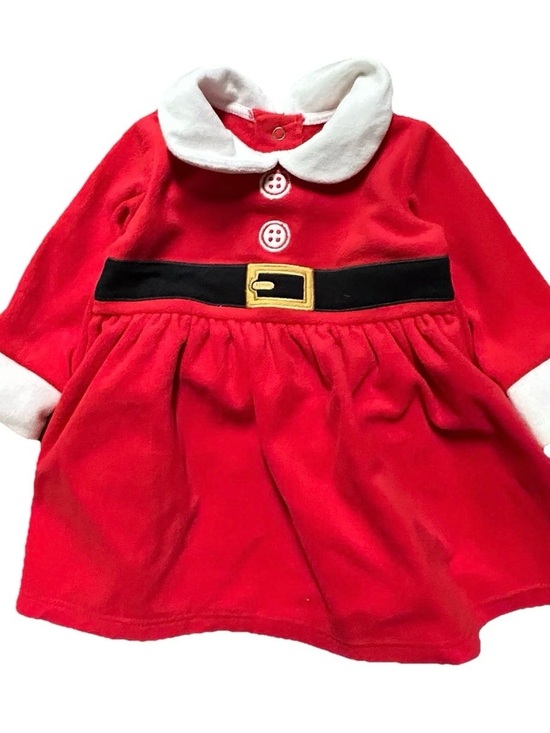Carter's Other - Baby Girl Santa Christmas Dress Holiday Winter Size 6 Months